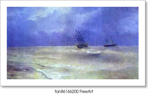 Free art print of Breakers on the Crimean Coast by Ivan Aivazovsky Free art print of Breakers on the Crimean Coast by Ivan Aivazovsky