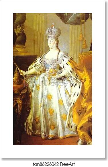 Free art print of Portrait of Empress Catherine II by Stefano Torelli
