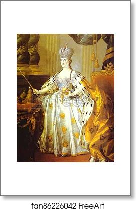 Free art print of Portrait of Empress Catherine II by Stefano Torelli