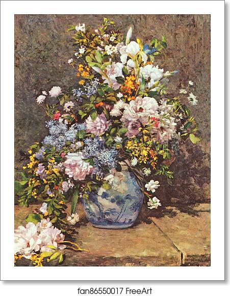 Free art print of Spring Bouquet by Pierre-Auguste Renoir