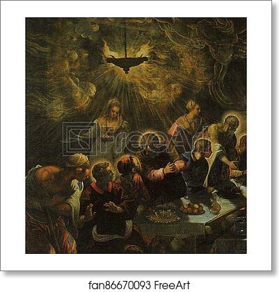 Free art print of Last Supper. Detail by Jacopo Robusti, Called Tintoretto