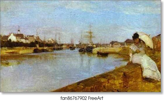 Free art print of The Harbor at Lorient by Berthe Morisot