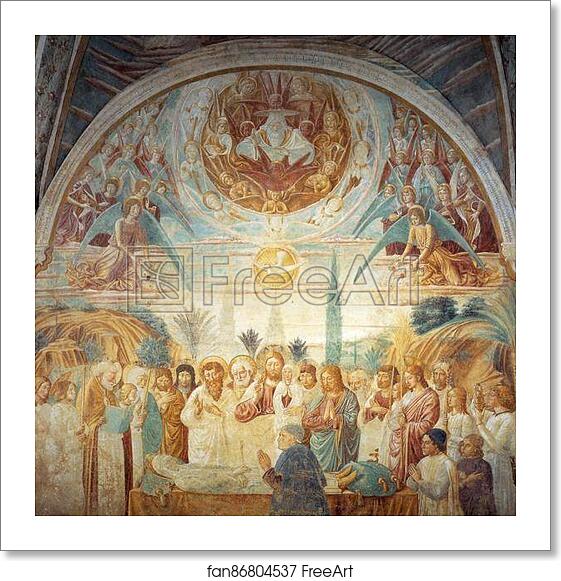 Free art print of Tabernacle of the Madonna delle Tosse: Death of Mary by Benozzo Gozzoli Free art print of Tabernacle of the Madonna delle Tosse: Death of Mary by Benozzo Gozzoli