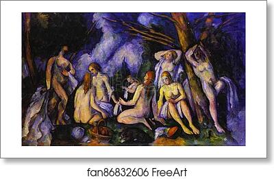 Free art print of Big Bathers by Paul Cézanne