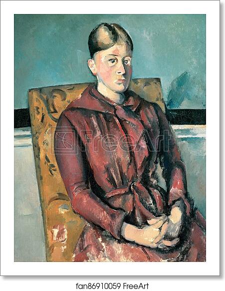 Free art print of Madame Cézanne In A Yellow Armchair by Paul Cézanne