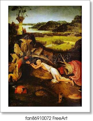 Free art print of St. Jerome at Prayer by Hieronymus Bosch