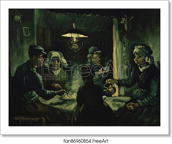 Free art print of The Potato Eaters by Vincent Van Gogh Free art print of The Potato Eaters by Vincent Van Gogh