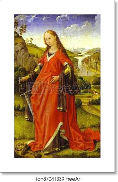 Free art print of St. Catherine of Alexandria by Rogier Van Der Weyden Free art print of St. Catherine of Alexandria by Rogier Van Der Weyden