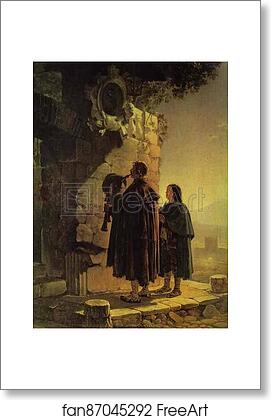 Free art print of Pifferary in front of Madonna by Karl Brulloff