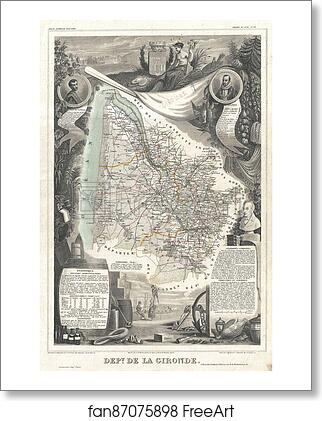 Free art print of Dept. de la Gironde. by Victor Jules Levasseur Free art print of Dept. de la Gironde. by Victor Jules Levasseur