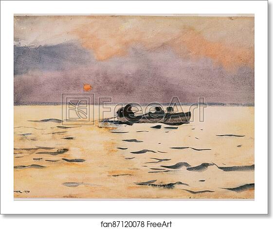 Free art print of Rowing Home by Winslow Homer Free art print of Rowing Home by Winslow Homer