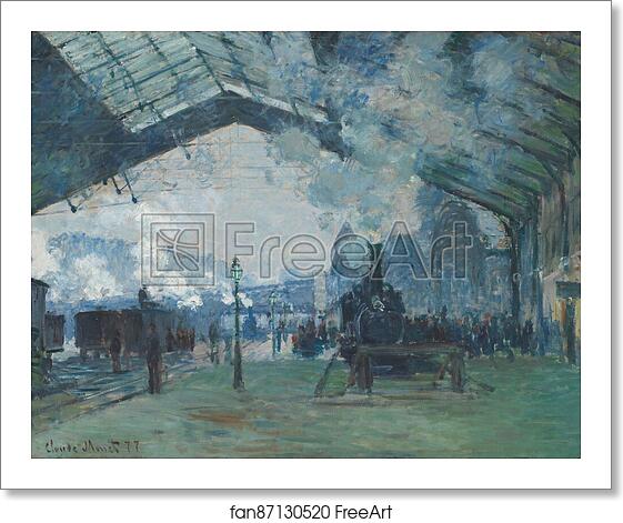 Free art print of Arrival of the Normandy Train, Gare Saint-Lazare by Claude Monet Free art print of Arrival of the Normandy Train, Gare Saint-Lazare by Claude Monet