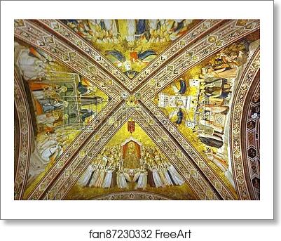 Free art print of Crossing vault by Giotto