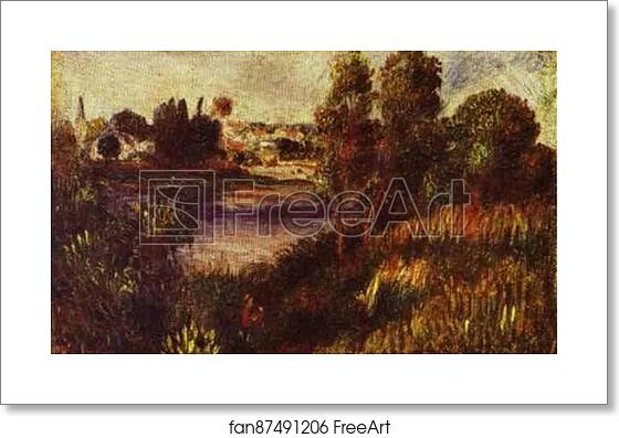 Free art print of Landscape at Vétheuil by Pierre-Auguste Renoir Free art print of Landscape at Vétheuil by Pierre-Auguste Renoir