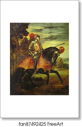 Free art print of Portrait of Emperor Charles V at Muhlberg by Titian