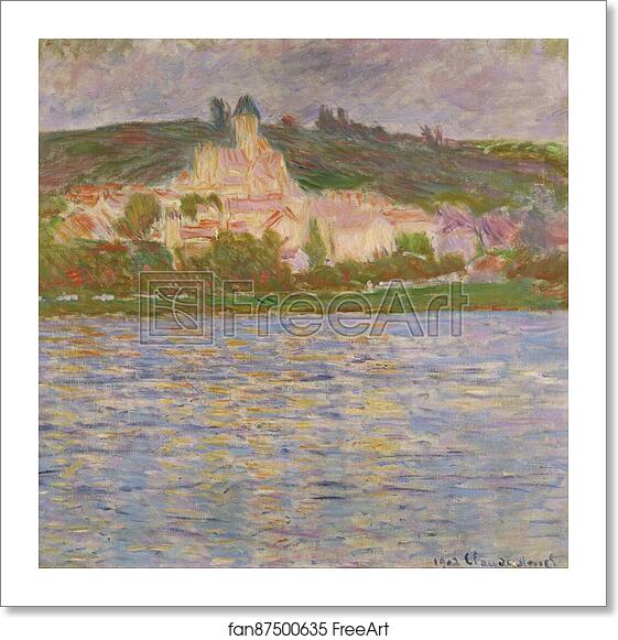 Free art print of Vétheuil by Claude Monet