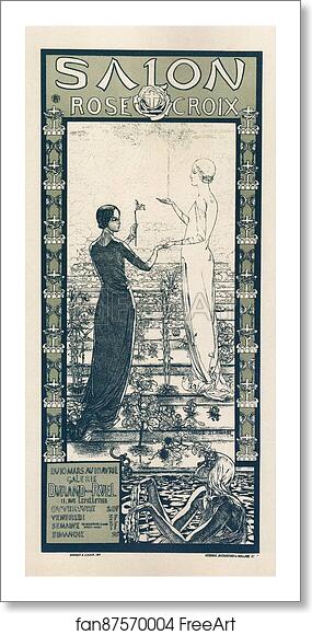 Free art print of Salon de la Rose Croix by Carlos Schwabe Free art print of Salon de la Rose Croix by Carlos Schwabe