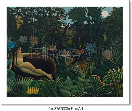 Free art print of The Dream by Henri Rousseau Free art print of The Dream by Henri Rousseau