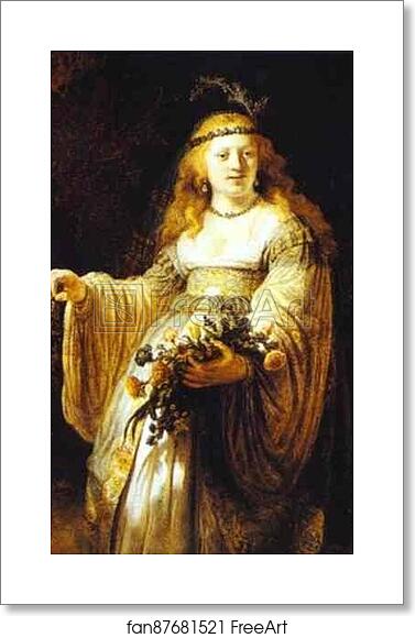 Free art print of Saskia as Flora by Rembrandt Harmenszoon Van Rijn Free art print of Saskia as Flora by Rembrandt Harmenszoon Van Rijn