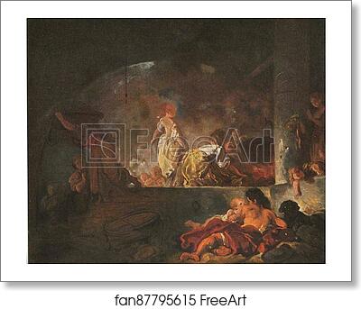 Free art print of Washerwomen by Jean-Honoré Fragonard Free art print of Washerwomen by Jean-Honoré Fragonard