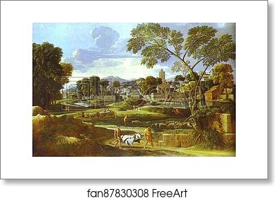 Free art print of Landscape with Funeral of Phocion by Nicolas Poussin