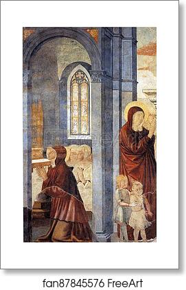 Free art print of St. Augustine Leaving His Mother by Benozzo Gozzoli