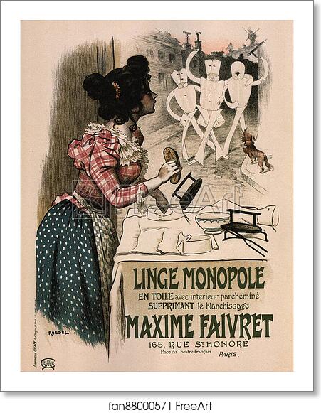 Free art print of Linge Monopole by Auguste Roedel Free art print of Linge Monopole by Auguste Roedel