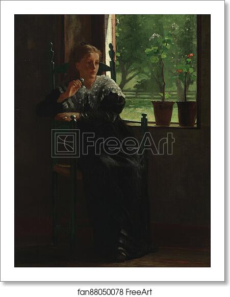 Free art print of At the Window by Winslow Homer