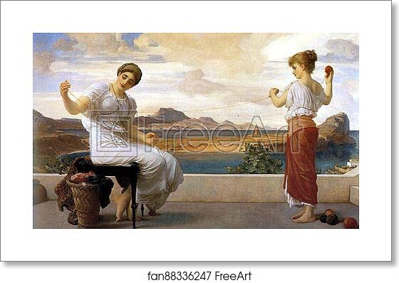 Free art print of Winding the Skein by Frederick Leighton Free art print of Winding the Skein by Frederick Leighton