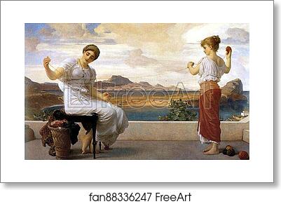 Free art print of Winding the Skein by Frederick Leighton