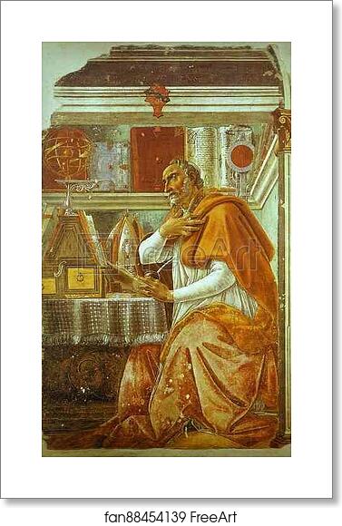 Free art print of St. Augustine by Alessandro Botticelli