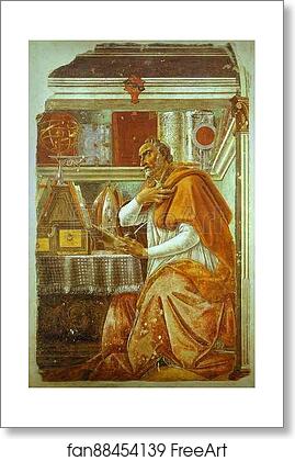 Free art print of St. Augustine by Alessandro Botticelli Free art print of St. Augustine by Alessandro Botticelli