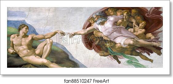 Free art print of Creation of Adam by Michelangelo Free art print of Creation of Adam by Michelangelo