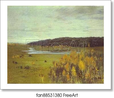 Free art print of Valley of the River. Autumn by Isaac Levitan