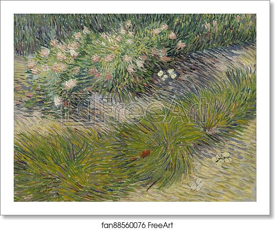 Free art print of Grass and butterflies by Vincent Van Gogh Free art print of Grass and butterflies by Vincent Van Gogh