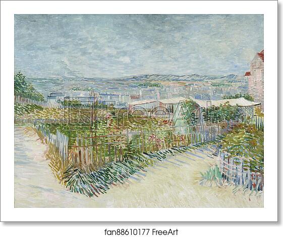 Free art print of Montmartre: behind the Moulin de la Galette by Vincent Van Gogh Free art print of Montmartre: behind the Moulin de la Galette by Vincent Van Gogh