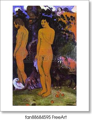 Free art print of Adam and Eve by Paul Gauguin