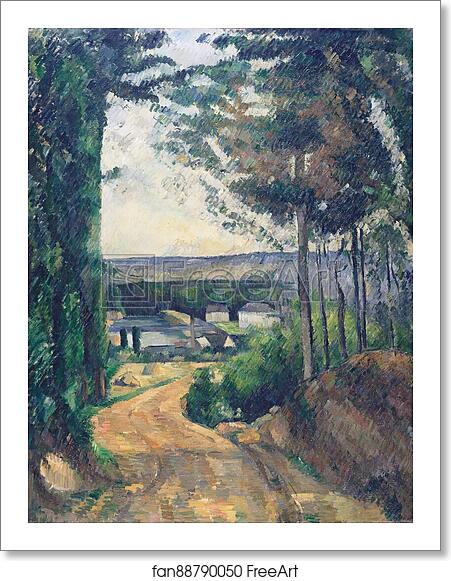 Free art print of Road leading to the lake by Paul Cézanne Free art print of Road leading to the lake by Paul Cézanne