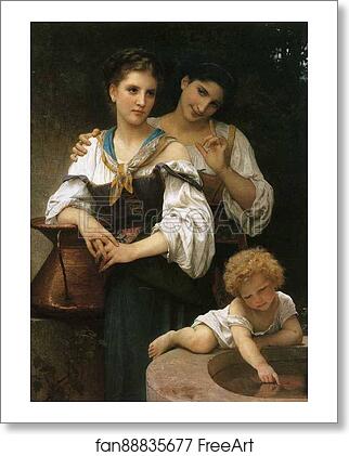 Free art print of The Secret by William-Adolphe Bouguereau
