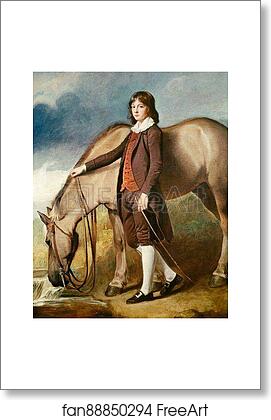 Free art print of John Wharton Tempest, with a Horse by George Romney