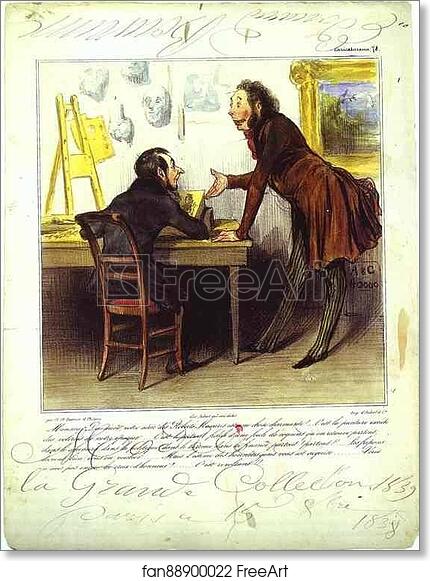 Free art print of Mr. Daumier, Your Series... Is... Charming by Honoré Daumier