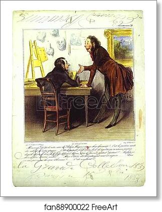 Free art print of Mr. Daumier, Your Series... Is... Charming by Honoré Daumier