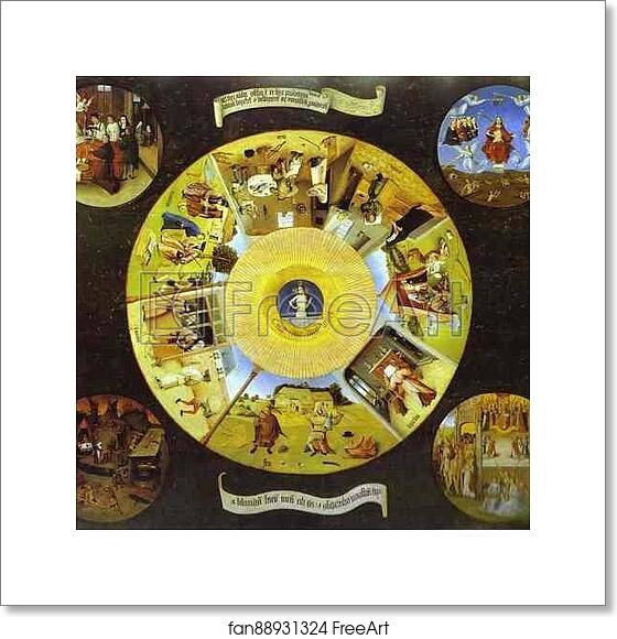 Free art print of Tabletop of the Seven Deadly Sins and the Four Last Things by Hieronymus Bosch Free art print of Tabletop of the Seven Deadly Sins and the Four Last Things by Hieronymus Bosch