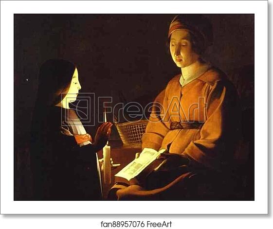Free art print of Education of the Virgin by Georges De La Tour Free art print of Education of the Virgin by Georges De La Tour