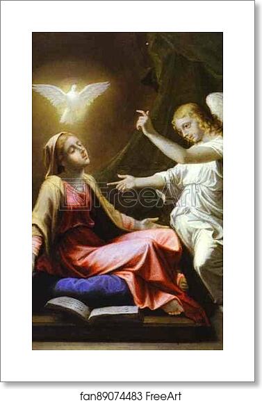 Free art print of The Annunciation by Nicolas Poussin Free art print of The Annunciation by Nicolas Poussin