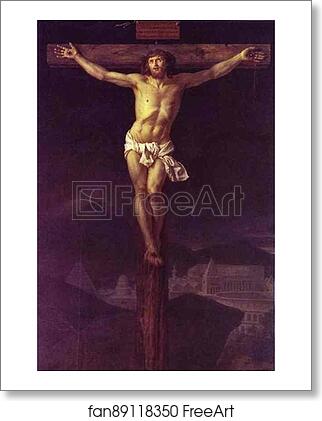 Free art print of Christ on the Cross by Jacques-Louis David