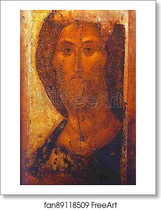 Free art print of Our Savior. Detail by Andrei Rublev