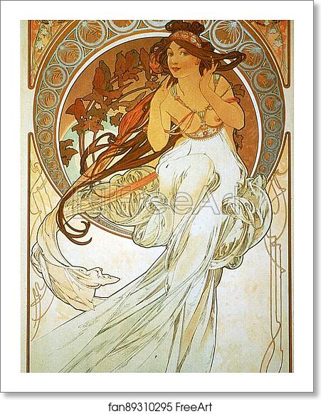 Free art print of Music by Alphonse Mucha