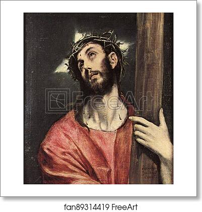 Free art print of Christ Carrying the Cross by El Greco