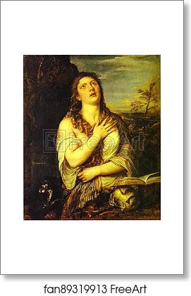 Free art print of Penitent St. Mary Magdalene by Titian